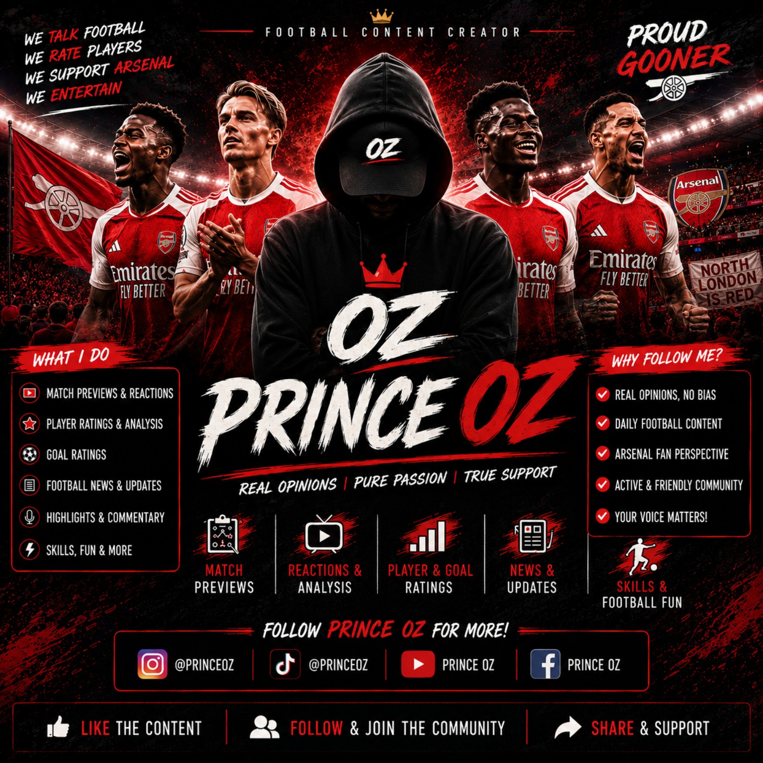 Prince Oz football brand artwork